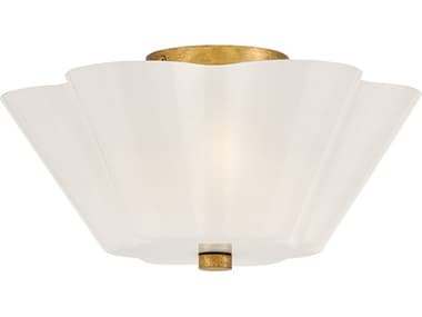 Lark Living Honey 3-Light Distressed Brass Flush Mount LAK83713DA