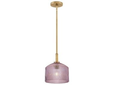 Lark Living Lisette 1-Light Lacquered Brass Dome Mini Pendant LAK83727LCBRO