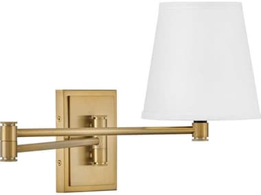 Lark Living Beale 11" Tall 1-Light Lacquered Brass Swing Wall Sconce LAK83772LCB