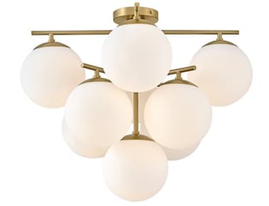 Lark Living Julep 9-Light Lacquered Brass Globe Flush Mount LAK84201LCB