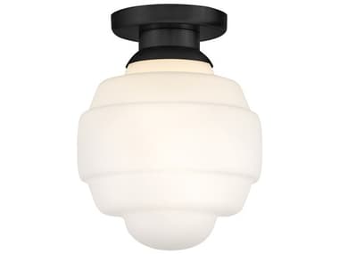 Lark Living Penny 1-Light Black Round Flush Mount LAK84323BK