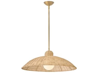 Lark Living Pismo 1-Light Lacquered Brass Dome Pendant LAK84337LCB