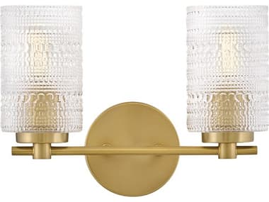 Lark Living Mabel 2-Light Lacquered Brass Vanity Light LAK85572LCB