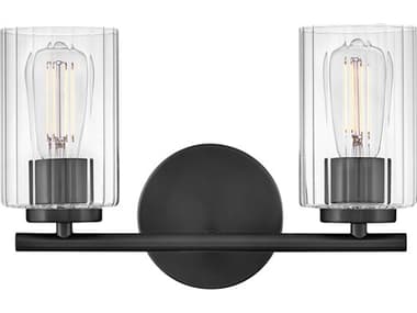 Lark Living Leta 2-Light Black Vanity Light LAK85582BK