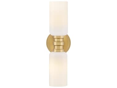 Lark Living Naomi 2-Light Lacquered Brass Wall Sconce LAK85612LCB