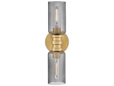 Lark Living Naomi 2-Light Lacquered Brass Wall Sconce LAK85612LCBSM