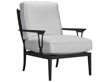 Lane Venture Winterthur Obsidian Black Aluminum Lounge Chair Mesh Back LAV23101
