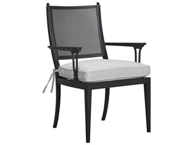 Lane Venture Winterthur Obsidian Black Aluminum Dining Arm Chair LAV23179