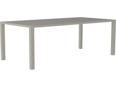 Lane Venture Contempo Aluminum 84''W x 42''D Rectangular Dining Table with Umbrella Hole LAV45584