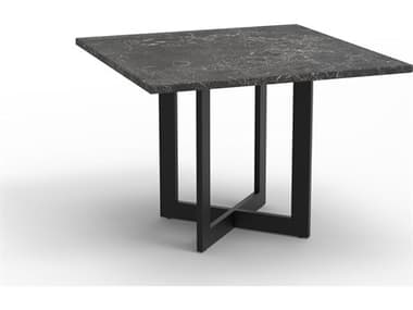 Lane Venture Foley Aluminum 42'' Square Lava Stone Top Dining Table LAV45843