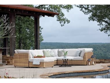Lane Venture Campbell Barley Wicker Sectional Lounge Set LAVCMPBELLSECLNGSET3