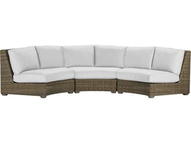 Lane Venture Oasis Wicker Curved Sectional Lounge Set LAVOASISSECLNGSET2