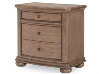 Legacy Classic Furniture Camden Heights Greige / Chestnut Three-Drawer Nightstand LC02003100