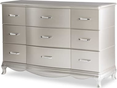 Legacy Classic Vogue 54" Wide 9-Drawers Silver Hardwood Dresser LC08001100