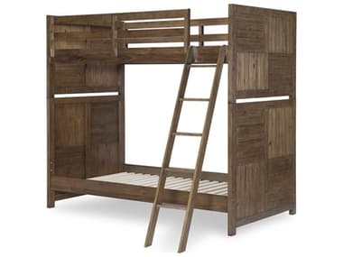 Legacy Classic Summer Camp Tree House Brown Acacia Wood Twin Bunk Bed LC08328110K