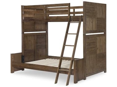 Legacy Classic Summer Camp Tree House Brown Acacia Wood Full Bunk Bed LC08328140K