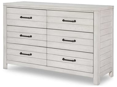 Legacy Classic Furniture Summer Camp Stone Path White Six-Drawer Double Dresser LC08331100