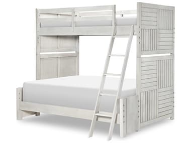 Legacy Classic Summer Camp Stone Path White Rubberwood Wood Full Bunk Bed LC08338140K