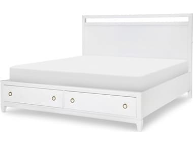 Legacy Classic Summerland Pure White Poplar Wood Queen Panel Bed LC11604135K