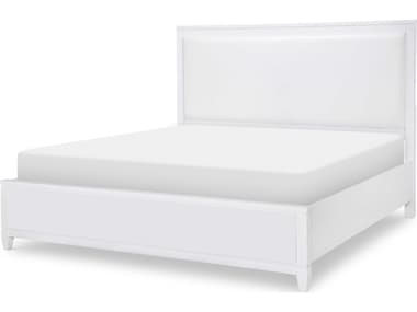 Legacy Classic Summerland Pure White Hardwood Upholstered Queen Panel Bed LC11604205K