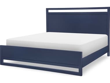 Legacy Classic Summerland Inkwell Blue Poplar Wood California King Panel Bed LC11624107K