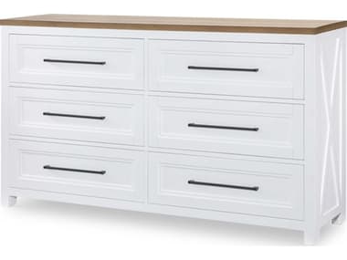Legacy Classic Furniture Franklin White Six-Drawer Double Dresser LC15611200
