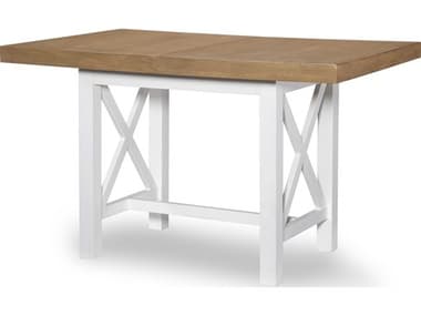 Legacy Classic Furniture Franklin White 60-78'' Wide Rectangular Counter Height Dining Table with Extension LC1561924