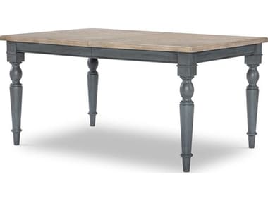 Legacy Classic Furniture Easton Hills Distressed Denim/stone Washed 60-78'' Wide Rectangular Dining Table with Extension LC1650121