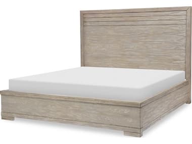 Legacy Classic Westwood Weathered Oak Hardwood Wood King Panel Bed LC17324106K