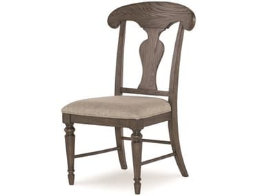 Legacy Classic Furniture Brookhaven Vintage Linen/Rustic Dark Elm (Slightly Distressed) Side Dining Chair LC6400240KD
