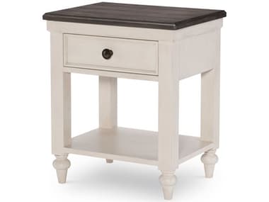 Legacy Classic Furniture Brookhaven Youth Vintage Linen/Rustic Dark Elm One-Drawer Nightstand LC89403101
