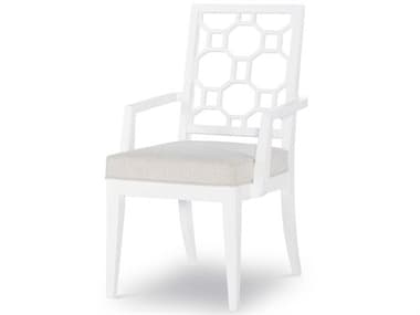 Legacy Classic Furniture Chelsea By Rachael Ray White With Gold Accents Arm Dining Chair LC9781141