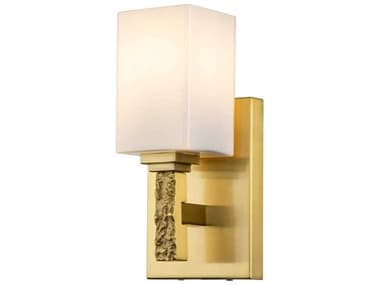 Lucas McKearn Jack 10" Tall 1-Light Aged Brass Glass Wall Sconce LCKBB1101AGB1
