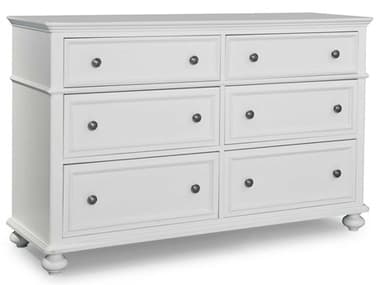 Legacy Classic Furniture Madison Natural White Painted Finish Six-Drawer Double Dresser LCN28301100