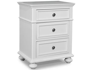 Legacy Classic Furniture Madison Natural White Painted Finish Three-Drawer Nightstand LCN28303100