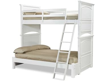 Legacy Classic Madison Natural White Painted Birch Wood Full Bunk Bed LCN28308106K