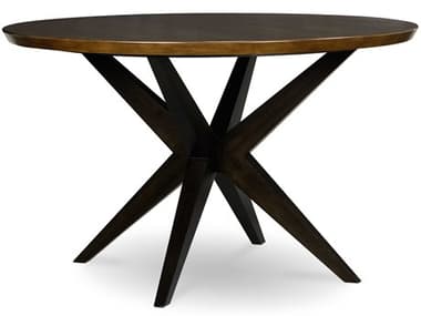 Legacy Classic Furniture Kateri Hazelnut W/ebony Exteriors 50'' Wide Round Dining Table LCN3600520