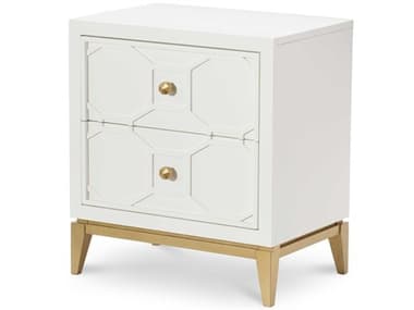 Legacy Classic Furniture Chelsea By Rachael Ray White With Gold Accents Two-Drawer Nightstand LCN78103101