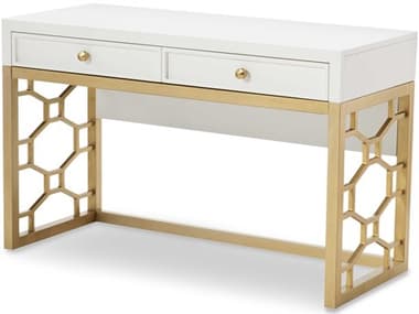 Legacy Classic Furniture Chelsea By Rachael Ray White With Gold Accents Secretary Desk LCN78106100