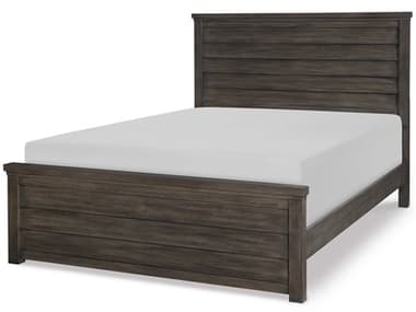 Legacy Classic Bunkhouse Aged Barnwood Brown Acacia Wood Queen Panel Bed LCN88304105K