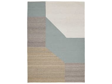 Linie Design Blocchi Geometric Area Rug LDBLOCCHIAQUA