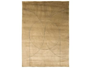 Linie Design Circulus Geometric Area Rug LDCIRCULUSOCHRE