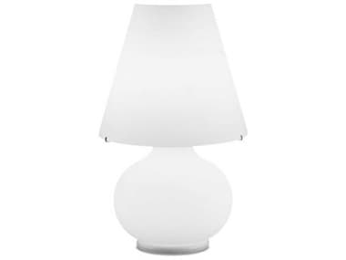 Leucos Paralume 18'' Satin White Glass Buffet Lamp LEU0002515