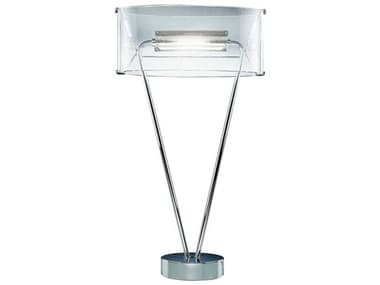 Leucos Vittoria Transparent / Chrome 1-light Table Lamp LEU0004045