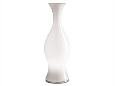 Leucos Spring Chrome Gloss White Glass Table Lamp LEU0004052