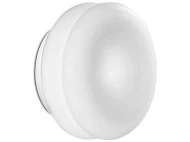 Leucos Wimpy 3" Tall 1-Light Satin White Glass LED Wall Sconce LEU0008704