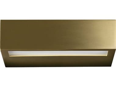 Leucos Alias 1" Tall 2-Light Brushed Brass LED Wall Sconce LEU0011077