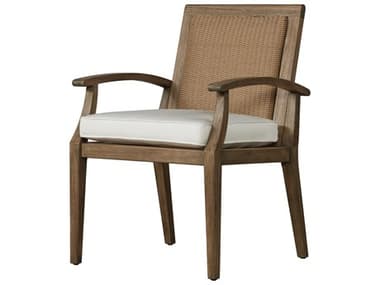 Lloyd Flanders Wildwood Teak Cushion Dining Chair LF135001