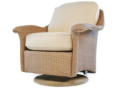 Lloyd Flanders Oxford Wicker Swivel Rocker Lounge Chair LF29091