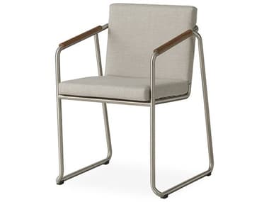 Lloyd Flanders Elevation Stainless Steel Dining Arm Chair LF306001